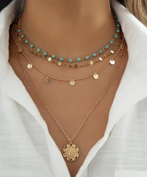 Wielowarstwowy Naszyjnik Damski 