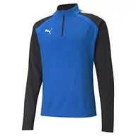 Bluzy męskie - PUMA PUMA Bluza męska Teamliga 14 Zip Top Electric Blue Lemonade-Puma Black xxl 657236 - miniaturka - grafika 1