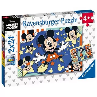 Puzzle - Ravensburger Disney Myszka Mickey 2x24 elementy - grafika 1