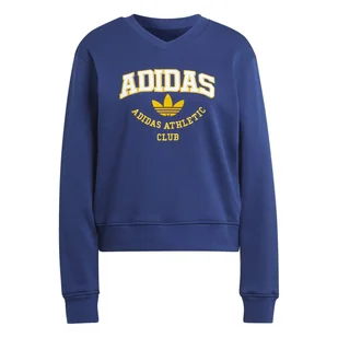 Bluza damska adidas COLLEGE GRAPHIC niebieska IL2414-M - Bluzy damskie - miniaturka - grafika 1