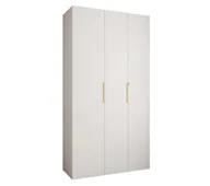 Szafy - Szafa trzydrzwiowa Como 4 130 gł.40 biały+złoty - miniaturka - grafika 1
