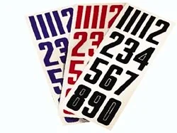 Numery na kasku Bauer    Czarny - Hokej - miniaturka - grafika 1