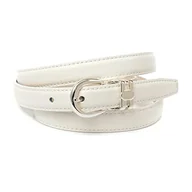 Paski - Anthoni Crown Pasek damski, biały (biały 090), 100 - miniaturka - grafika 1