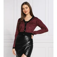 Swetry damskie - GUESS Kardigan JACQUARD | Regular Fit - miniaturka - grafika 1