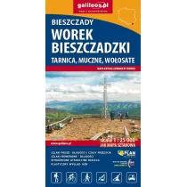 Plan Mapa tur. - Worek Bieszczadzki, Tarnica... w.2022 - red. Grzegorz Zwoliński - Atlasy i mapy - miniaturka - grafika 1