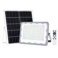 Lampy ogrodowe - Inspire Naświetlacz solarny Bevo srebrny 2000 lm IP65 LED - miniaturka - grafika 1