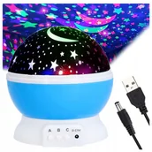 Mały naukowiec - PROJEKTOR GWIAZD rzutnik obrotowy na prezent przenośny lampka dla dzieci - miniaturka - grafika 1
