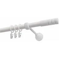 Karnisze - Karnisz DECASTYL Techno z kółkami Pojedynczy 200 cm Biały - miniaturka - grafika 1