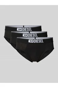 Slipy z elastycznym paskiem z logo w zestawie 3 szt. - Diesel - Majtki damskie - miniaturka - grafika 1