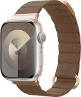 Akcesoria do smartwatchy - Crong Eclipse - Skórzany pasek magnetyczny Apple Watch 38/40/41/42mm brązowy - miniaturka - grafika 1