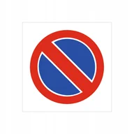 Akcesoria BHP - Znak drogowy Zakaz postoju, grube PCV3, format 50x50cm - miniaturka - grafika 1