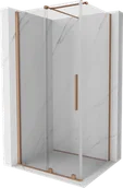 Kabiny prysznicowe - Mexen Velar kabina prysznicowa rozsuwana 120x70 cm, transparent, miedź szczotkowana - 871-120-070-01-65 - miniaturka - grafika 1