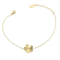 Bransoletki - Bransoletka z kwiatuszkiem zdobiony stal chirurgiczna - miniaturka - grafika 1