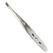 Akcesoria i kosmetyki do stylizacji brwi - Deni Carte Pęseta Pinceta Do Brwi Skośna Precyzyjn - miniaturka - grafika 1