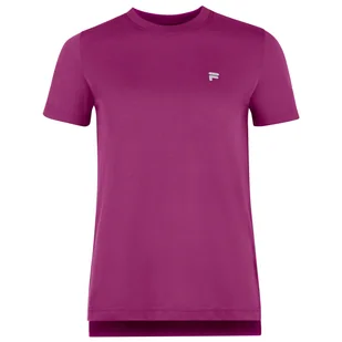 Damska Koszulka z krótkim rękawem FILA RABARABA SHIRT FAW0206-40020 – Fioletowy - Koszulki i topy damskie - miniaturka - grafika 1
