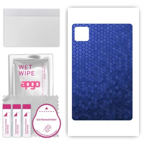 folia naklejka skórka strukturalna na TYŁ do Xiaomi Pad 6 - Plaster Miodu Niebieski - apgo SKINS