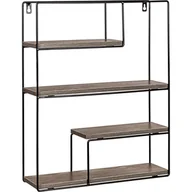 Półki do salonu - METALOWA  PÓŁKA REGAŁ PROSTOKĄTNY WISZĄCY ŚCIENNY - miniaturka - grafika 1