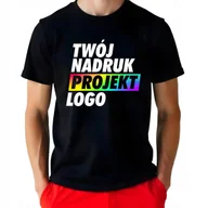 Piżamy damskie - PIŻAMA MĘSKA Persol Twoje Zdjęcie CZARNY TSHIRT + CZERWONE SPODENKI Roz - M - miniaturka - grafika 1