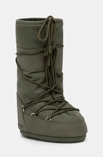 Moon Boot śniegowce MB ICON RUBBER kolor zielony 80D1402760 M006 - Śniegowce damskie - miniaturka - grafika 1