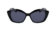 Okulary przeciwsłoneczne - KARL LAGERFELD KL6102S Okulary przeciwsłoneczne, czarne, jeden rozmiar dla kobiet, czarny, rozmiar uniwersalny - miniaturka - grafika 1