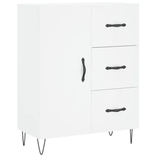Witrynka, biała, 69,5x34x180 cm, materiał drewnopochodny Lumarko! - Witryny - miniaturka - grafika 8