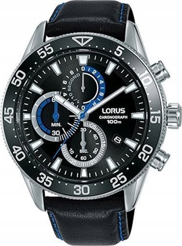 Zegarek Lorus Zegarek Męski SPORTS czarny 45 mm