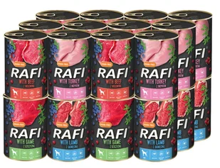Dolina Noteci (RAFI) RAFI PRZEPIÓRKA Zestaw 24x 400g  od 95zł +DO 3% ZWROTU W PROGRAMIE LOJALNOŚCIOWYM ZEST-RAFI-400-24-PRZ - Mokra karma dla psów - miniaturka - grafika 1