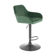 Taborety i hokery - Hoker H-103 Czarny / Ciemny Zielony Halmar - miniaturka - grafika 1