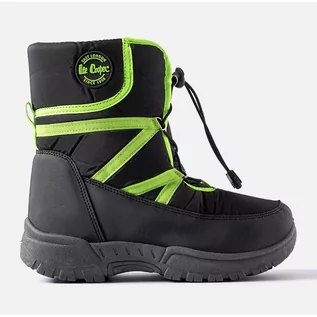 Buty dla dziewczynek - Czarne śniegowce Lee Cooper LCJ-22-44-1366K - grafika 1