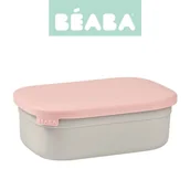 Lunch boxy - Beaba Lunchbox ze stali nierdzewnej konfigurowalny z silikonową pokrywką i osłoną Powder Pink 760 ml - miniaturka - grafika 1