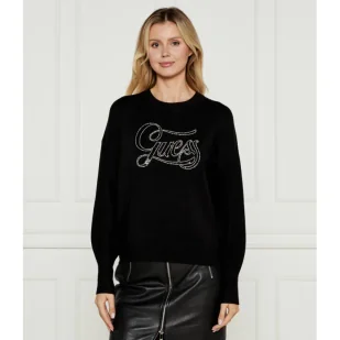GUESS Sweter LAURA | Regular Fit - Swetry damskie - miniaturka - grafika 1