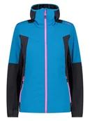 Kurtki i kamizelki sportowe damskie - CMP Kurtka hybrydowa w kolorze niebieskim - miniaturka - grafika 1