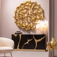 Lampy stojące - KARE Feather Palm lampa stołowa z piórami, biała - miniaturka - grafika 1