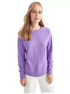 Swetry damskie - DeFacto Sweter normalny krój dla kobiet - sweter z golfem dla topów damski (fioletowy, S), fioletowy, S - miniaturka - grafika 1