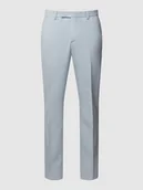 Spodnie męskie - Spodnie materiałowe o kroju regular fit z fakturowanym wzorem model ‘Ryan’ - miniaturka - grafika 1