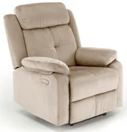 Fotele - Beżowy rozkładany fotel z gniazdem usb - Anvi - miniaturka - grafika 1