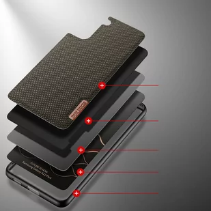 Dux Ducis Fino etui pokrowiec pokryty nylonowym materiałem Samsung Galaxy S22+ (S22 Plus) zielony - Etui i futerały do telefonów - miniaturka - grafika 3