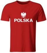 Koszulki sportowe męskie - Koszulka Dziecięca Kibica Reprezentacji Polski. Czerwona, Roz. 116 - miniaturka - grafika 1