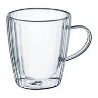 Szklanki - Zestaw 2 szklanek Curly termicznych z uchwytem 250 ml transparentny - miniaturka - grafika 1