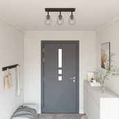 Lampy sufitowe - vidaXL Reflektor Sufitowy Czarny Metal 54 x 13 x 26 cm Nowoczesny - miniaturka - grafika 1