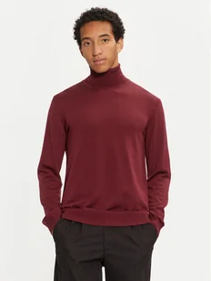 Hugo Golf San Thomas-M 50474174 Bordowy Slim Fit - Swetry męskie - miniaturka - grafika 1