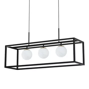 Lampa wisząca kula Mida P0583-01A-2GHF Zumaline szkło przezroczysty złoty - Lampy sufitowe - miniaturka - grafika 1