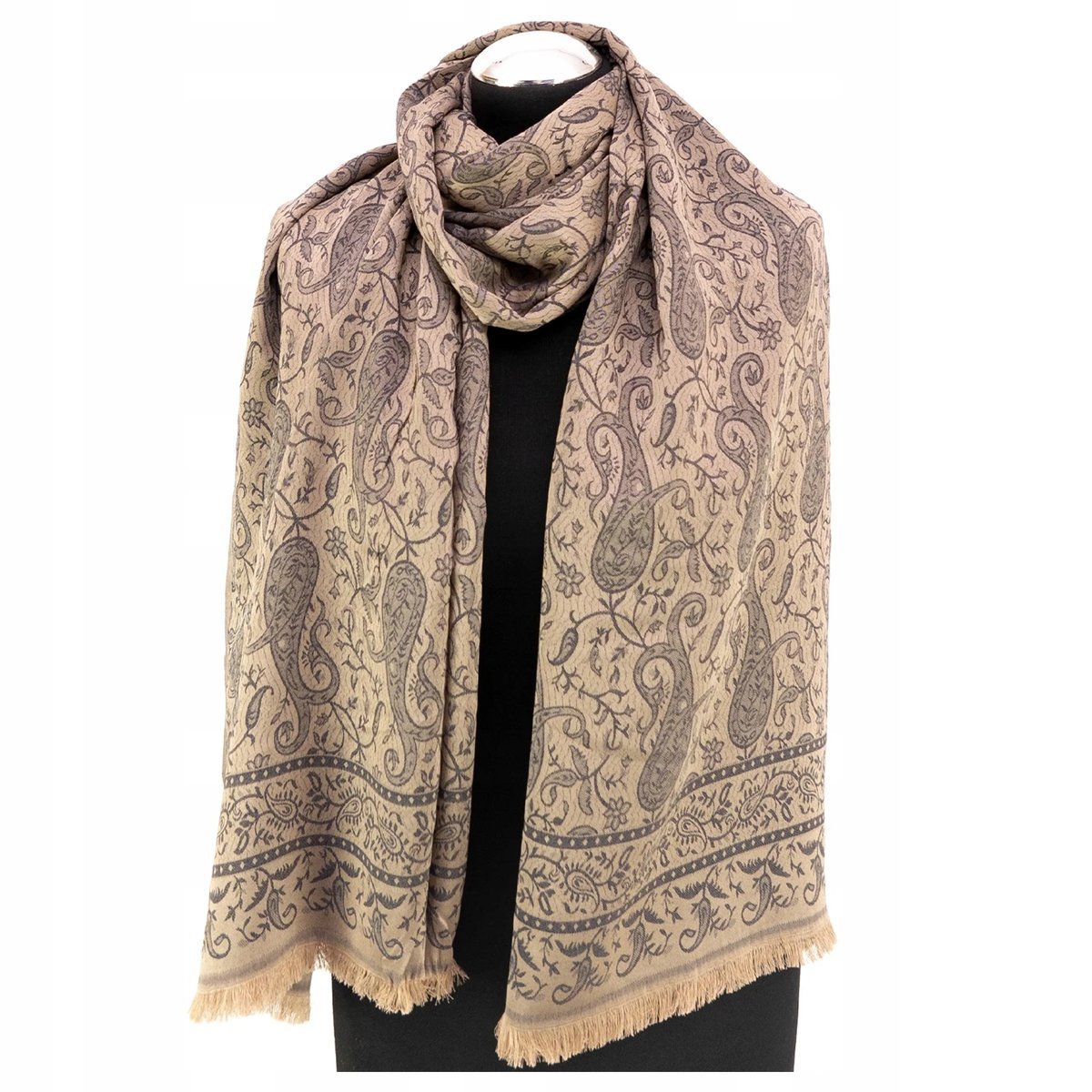 Szal Szalik Chusta Orientalne Wzory Turecka Jakość Aksamitna Szept Piasku