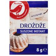 Proszki do pieczenia, drożdże - Auchan - Drożdże suszone instant - miniaturka - grafika 1