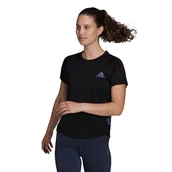 Koszulki sportowe damskie - Koszulka damska adidas  Adizero Tee Black XS - miniaturka - grafika 1