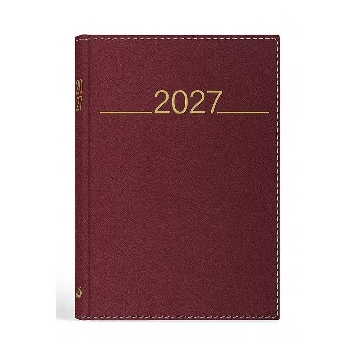 Terminarz 2027 A5 Madrid bordowy