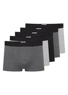 Majtki męskie - Bokserki Outset Henderson 5-pak czarny, szary, popielaty L - miniaturka - grafika 1