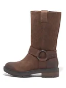 Kozaki damskie - Timberland Skórzane kozaki "Brimfield" w kolorze ciemnobrązowym - miniaturka - grafika 1