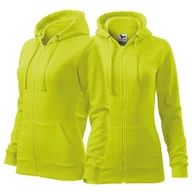 Moda i Uroda OUTLET - Bluza limetka damska z logo na sercu z nadrukiem logo firmy 300g 411 kolor 62 bluza trendy zipper - miniaturka - grafika 1