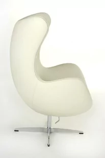 D2.Design Fotel Jajo biała skóra 01 Premium 18096 - Fotele - miniaturka - grafika 1